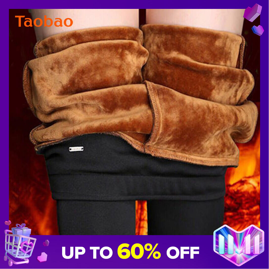 2021 New Winter Fleece-Lined High Waist Leggings Women's Winter Fleece-Lined Thickened Berber Fleece Outer Wear Black Warm-keeping Pants