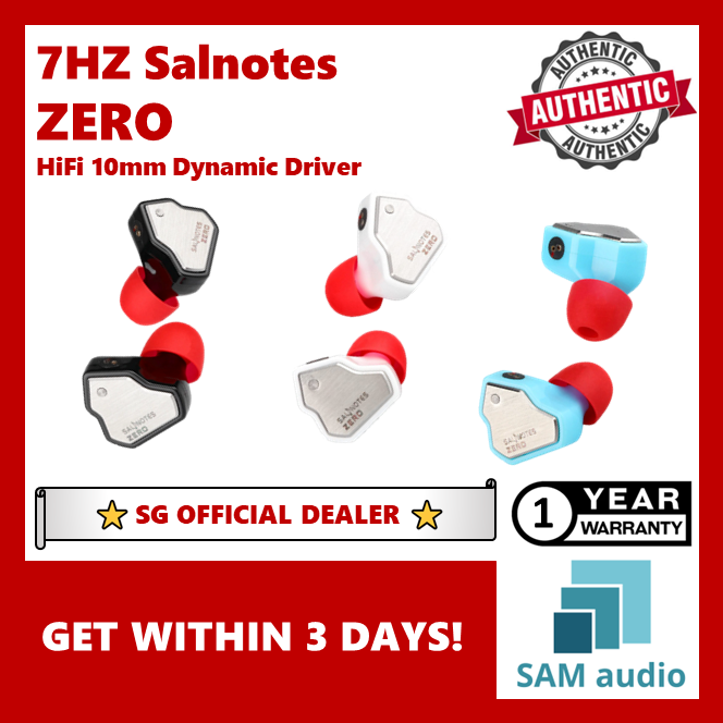 [?SG] 7HZ Salnotes Zero 10mm N52 Magnet, Fine Tuning With Metal Composite Diaphragm Dynamic Driver IEM
