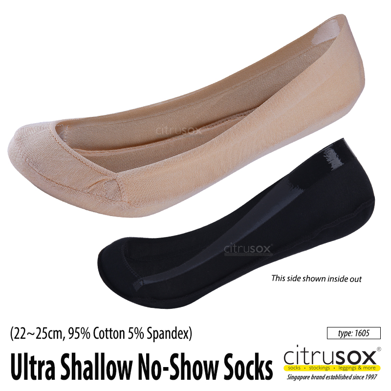 CITRUSOX [3 Pairs] 360° Non-Slip Silicon No-Show Socks (22-25 cm, EU 36-40) #hidden #invisible #flats #heels #moccassins #1605