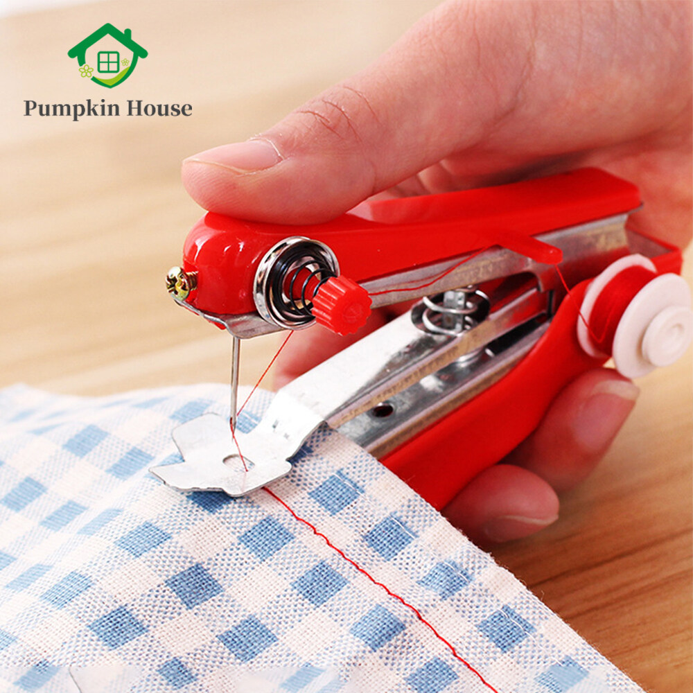 Mini Handy Handheld Sewing Machine Home & Travel Use Portable Sewing Machine, Quick Handy Stitch for Fabric Clothing Kids Cloth Pet Clothes