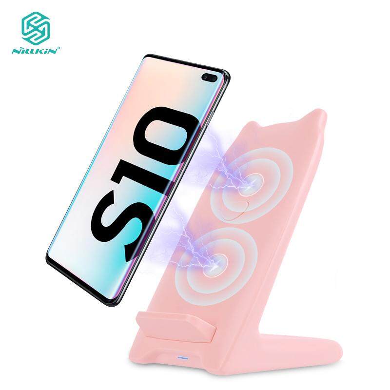 Nillkin 10W Fast Qi Wireless Charger Cute Kitty Design Best Gift Wireless Charging Pad Stand for Samsung S10 Plus S10+ for iPhone 11 Pro Max Xs Max 8 Plus for Huawei P30 Pro Xiaomi Mi 9