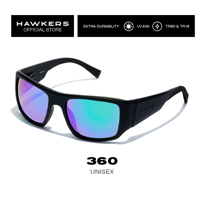 Hawkers - 360 CARBON BLACK EMERALD Sunglasses UV400 Men Women H36021BET0